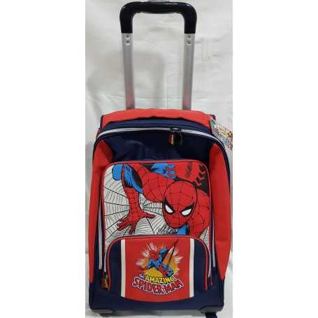 Zaino Scuola Spiderman Trolley con Ruote 50952 Panini