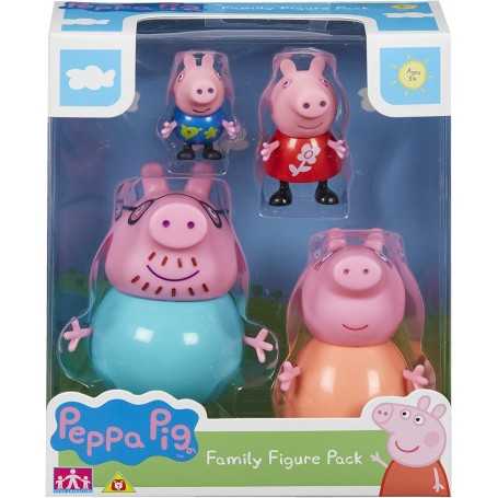 Peppa Pig La Famiglia Figure Personaggi Family Pack 4pezzi