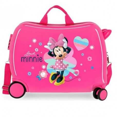 Valigia Bambini Cavalcabile Minnie Love Fuxia 2059822 Disney