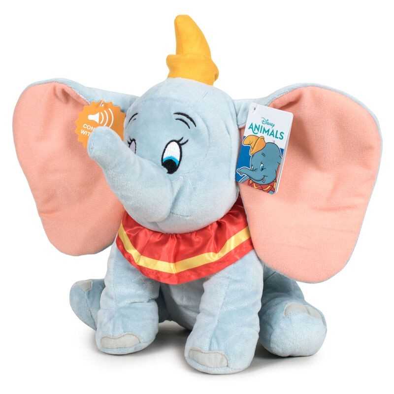 Peluche Dumbo Disney 30 cm con Suono 760018866 Play by Play 0 Mesi+