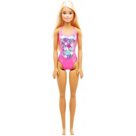 Barbie Beach Spiaggia Costume Blu FJD97 Mattel 3a+
