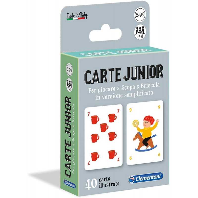 Carte Gioco Bambini Carte Junior Scopa e Briscola Semplificate 16173  Clementoni 5 Anni+, carte gioco bambini - srd.ngo