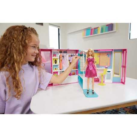 Barbie Armadio dei Sogni Fashionistas Include una Bambola con 4 Look  Diversi GBK10 3a+