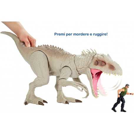 Jurassic Worls Indominus Rex Dinosauro con Luci e Suoni GCT95 Mattel 4a+