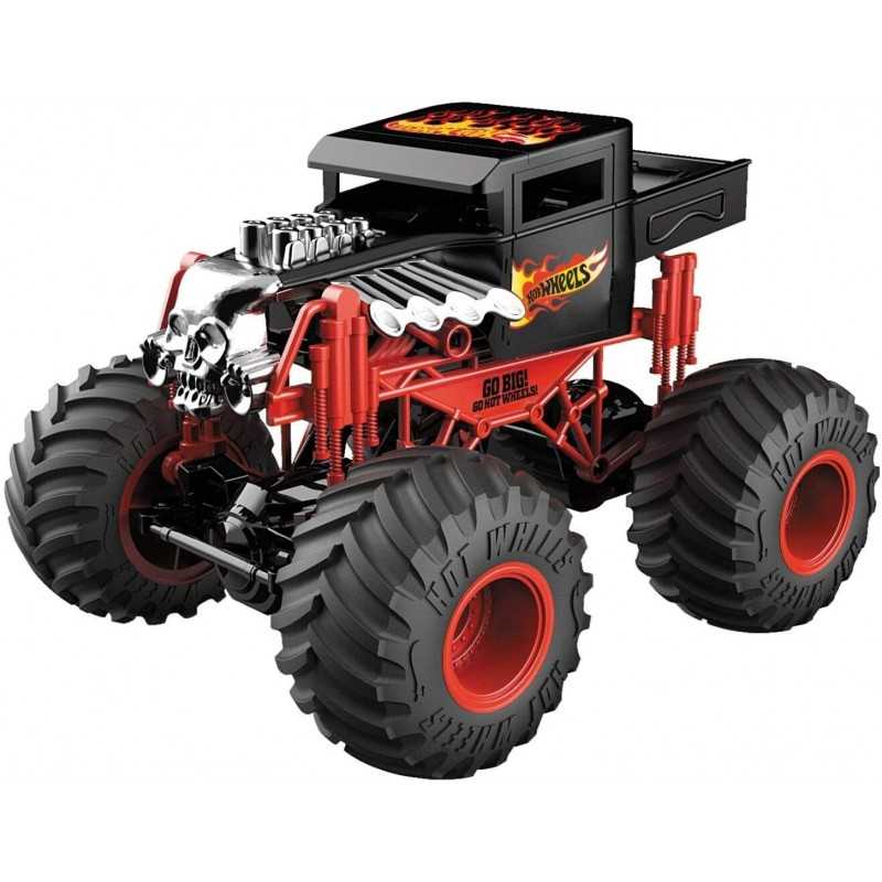 Hot Wheels Monster Trucks Bone Shaker R/C con Kit Batteria Incluso  Radiocomandata 63648 Mondo 3a+