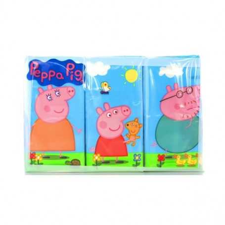 Fazzoletti di Carta Peppa Pig Profumati e Colorati 6 Pacchi 54 Fazzoletti