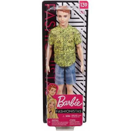 Barbie Ken Fashionistas con Capelli Rossi GHW67 Numero 139 Mattel 3a+