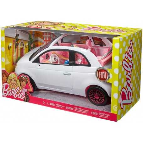 Barbie Fiat 500 Bianca con Barbie fvr07 Mattel