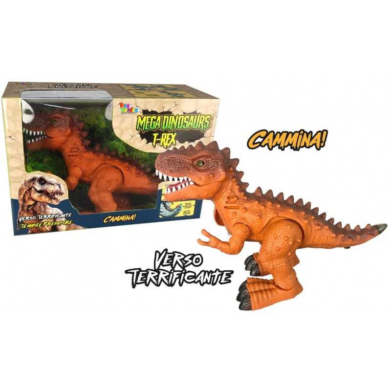 Dinosauro Giocattolo T-Rex Mega Dinosaurs con Movimento, Luci e Suoni 3a+  27404 Toys Garden