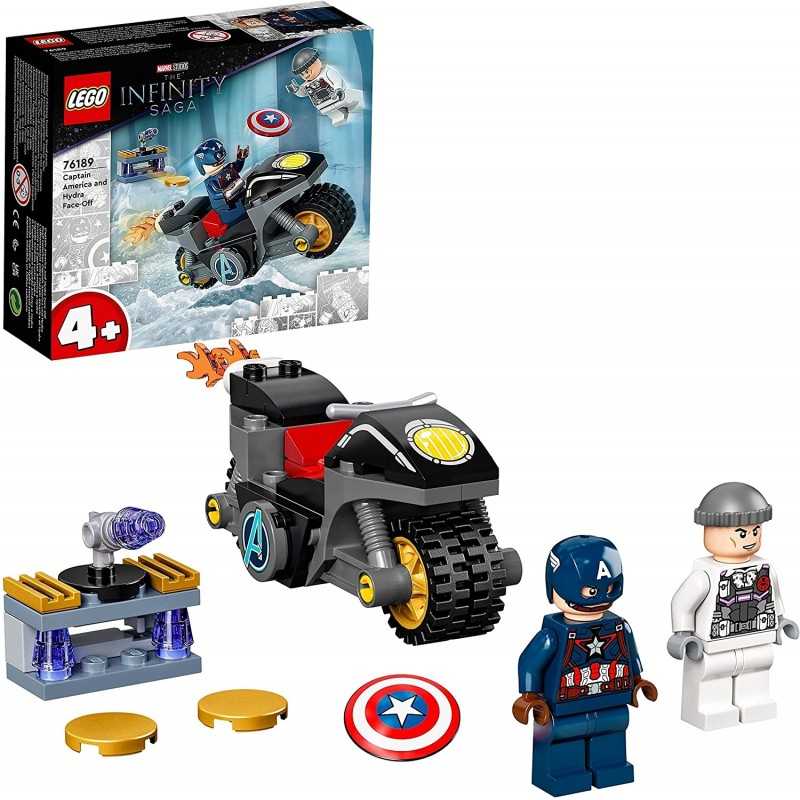 Lego Marvel 76189 The Infinity Saga Scontro tra Capitan America e Hydra 4a+  2021