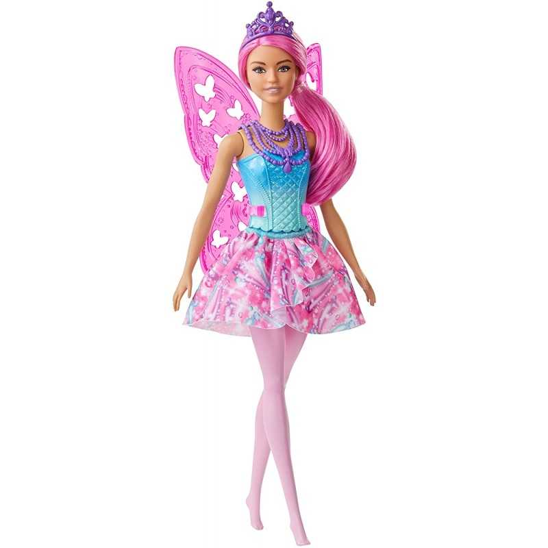 Barbie Dreamtopia Fatina con Capelli Rosa e Accessori GJJ98 Mattel 3 Anni+