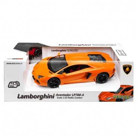 Lamborghini Telecomandata Aventador Coupè R/C Radiocomandata Arancio Scala  1:10 2146 Re.El Toys 6a+