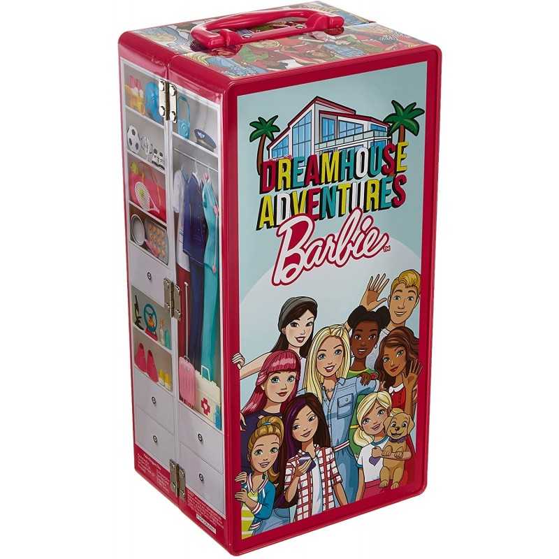 Barbie Guardaroba Valigia Armadio con Barre Appendiabiti Scaffali e  Accessori Inclusi 5801 Theo Klein 3 Anni+