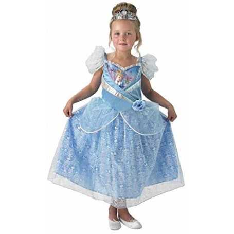 Costume Cenerentola Disney 7-8 anni con Coroncina 610971 Rubie's