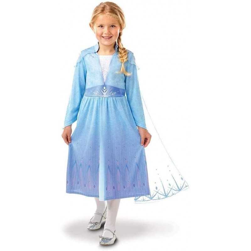 Costume Frozen 2 Elsa 3-4 anni con Mantello Originale Disney 300468 Rubie's