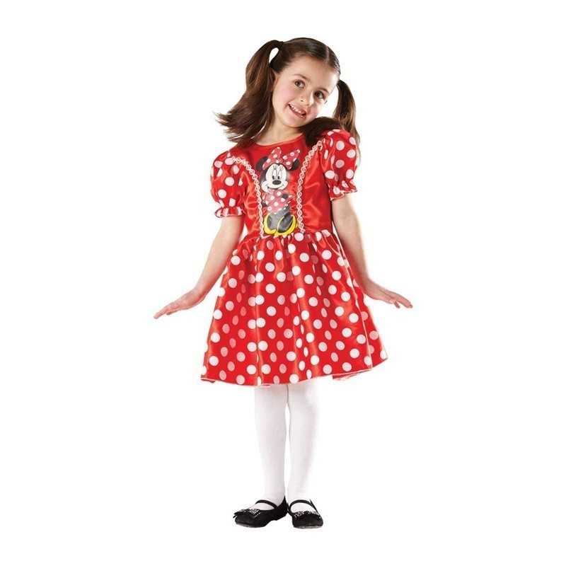 Costume Minnie Disney 3-4 anni con Rifiniture Luccicanti 883859 Rubie's