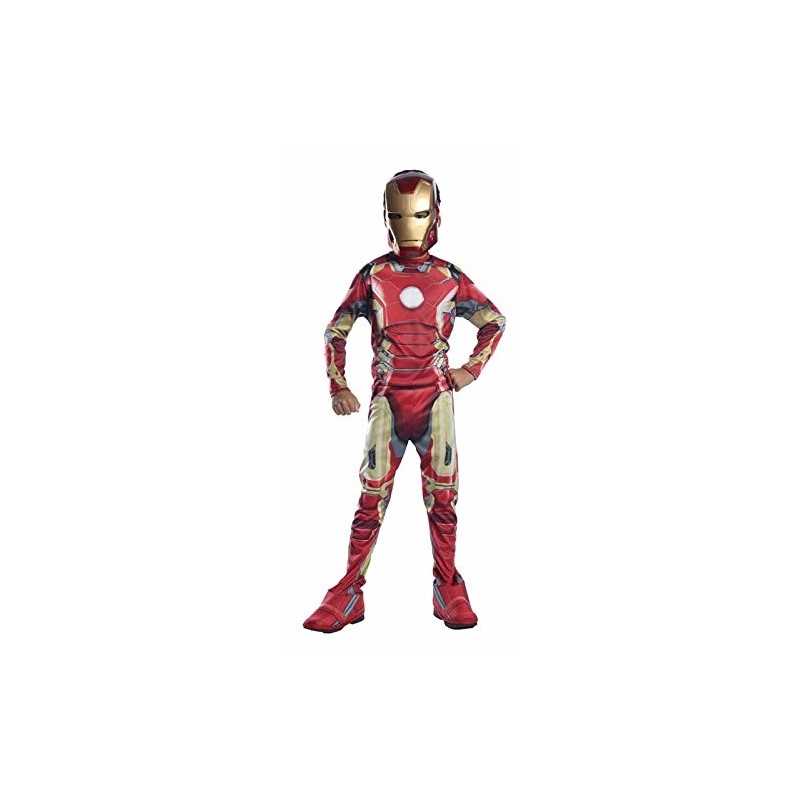 Costume Iron Man con Maschera e Guanti 3-4 anni Taglia S Originale Avengers  Marvel 620435 Rubie's