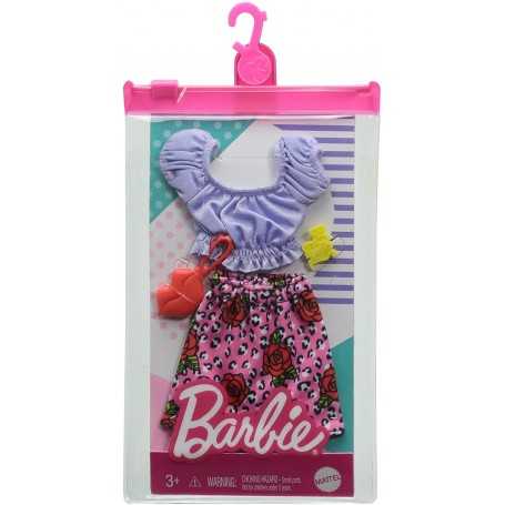Barbie Vestiti Originali Maglia e Gonna Colorata con Borsette e Pinzetta  GRB96 GWC27 Mattel