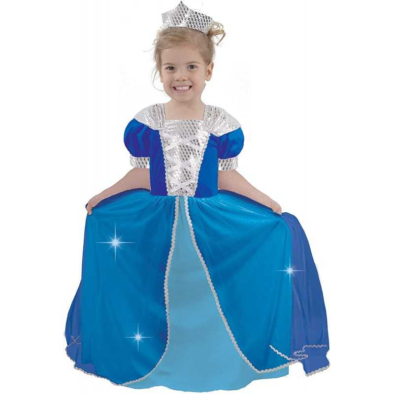 Costume Principessa Regina dei Ghiacci 4 anni con Coroncina 61394 Ciao