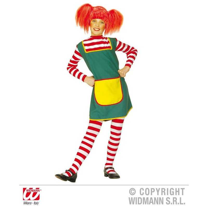 Costume Pippi Calzelunghe Bambina 8 Anni 36077 Widmann
