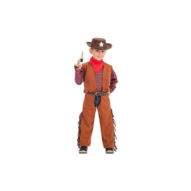 Costume Cowboy Bambino 10 Anni 66021 Carnival (Cappello e Pistola NON  inclusi)