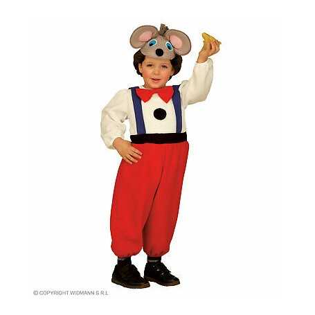 Costume Topolino Bambino 3 Anni con Orecchie 3617T Widmann