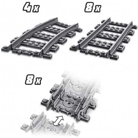 Lego City 60205 Binari 20pz Set Espansione Treno 5 anni+