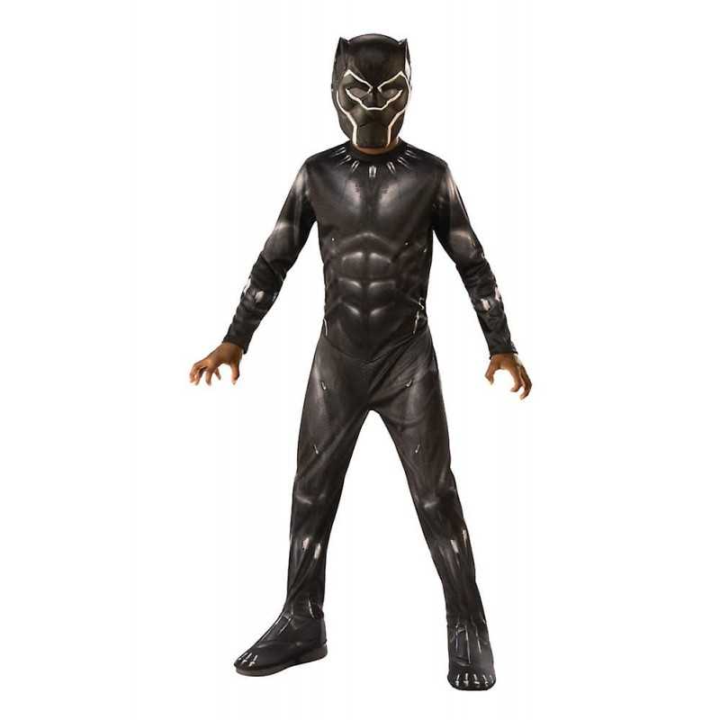 Costume Black Panther con Maschera e Copri Scarpe 3-4 anni Taglia S  Originale Avengers Marvel 700657 Rubie's