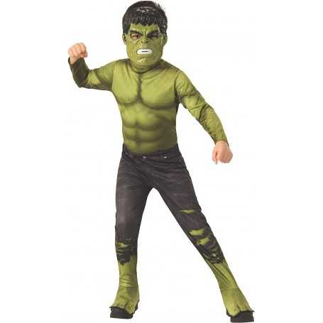 Costume Hulk con Maschera e Copri Scarpe 3-4 anni Taglia S Originale  Avengers Marvel 700648