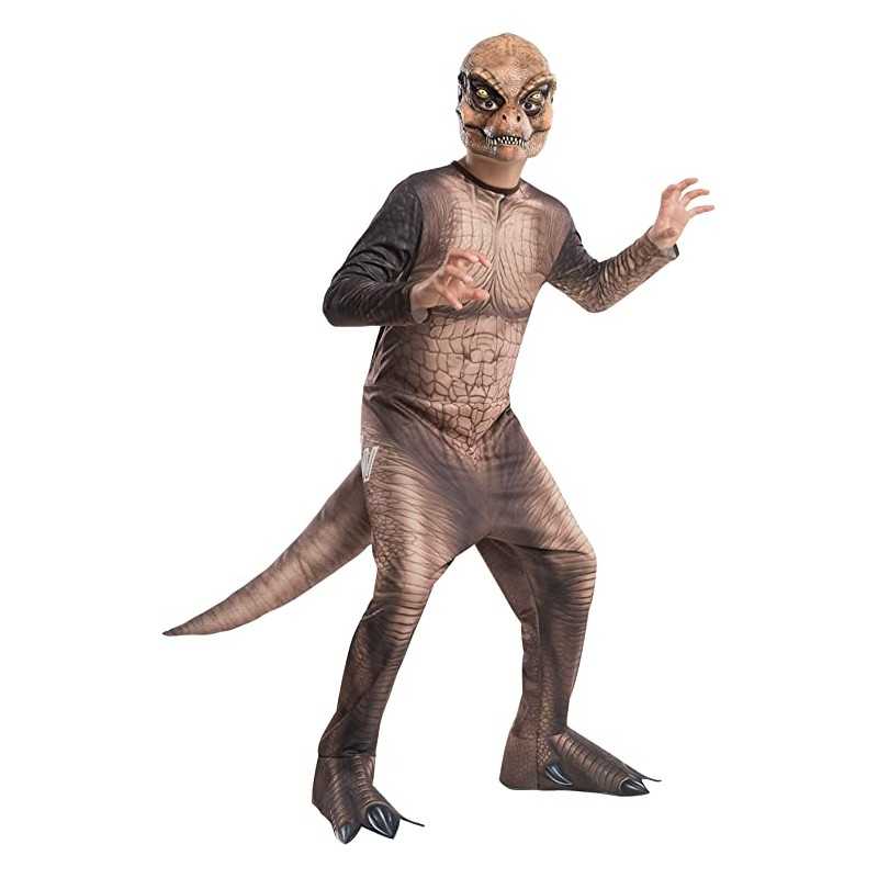 Costume Dinosauro T-Rex Bambino 8-10 anni Taglia L Ufficiale Jurassic World  610814 Rubie's