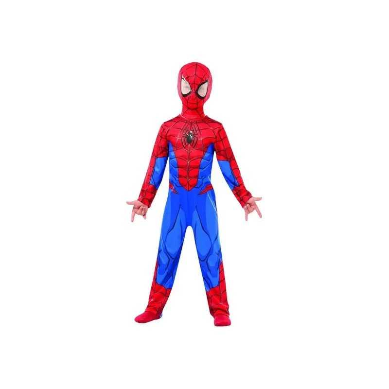 Costume Spiderman Bambino 9-10 anni Taglia XL Originale Spiderman Classico  Marvel 640894 Rubie's