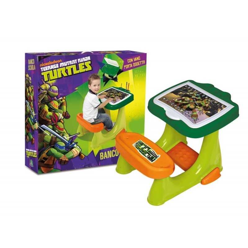Banco Scuola per Bambini Turtles Tartarughe Ninja 3 Anni+ Giochi Preziosi