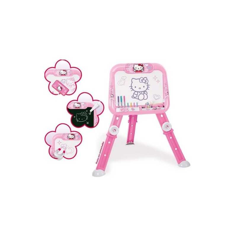 Lavagna con Cavalletto per Bambini Hello Kitty 3in1 3 Anni+ Magnetica con  Accessori