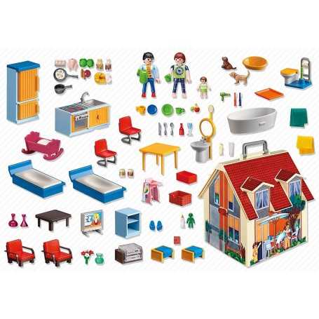 Playmobil 5167 Casa delle Bambole Portatile DollHouse 4 Anni+
