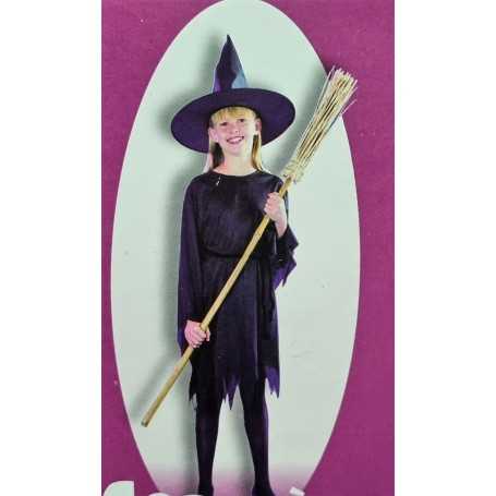 Costume Halloween Strega Bambina 9-10 Anni 130-140 cm TX3302 CMP