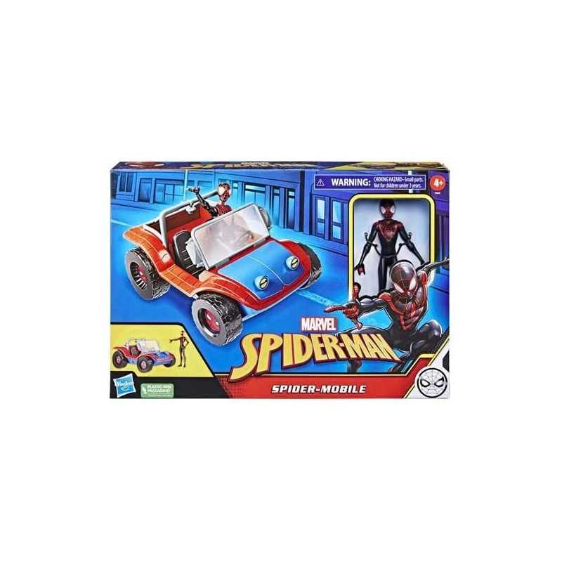 Spiderman Macchina di Miles Morales 15 cm con Personaggio F5620 Hasbro 4  Anni+