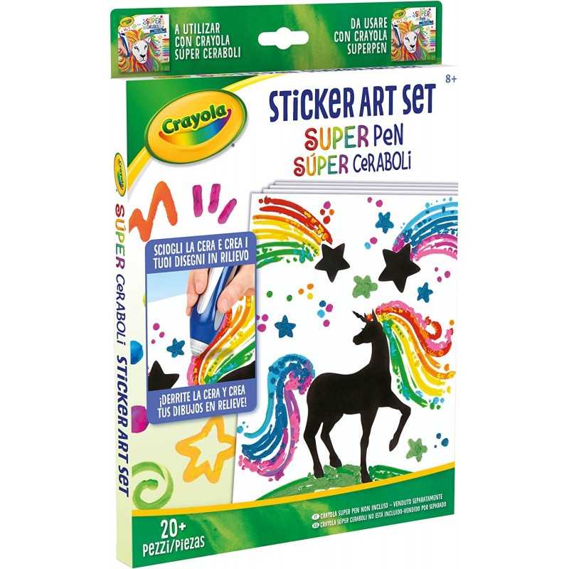 Ricarica Super Pen Crayola Refil Sticker Art Set 0493