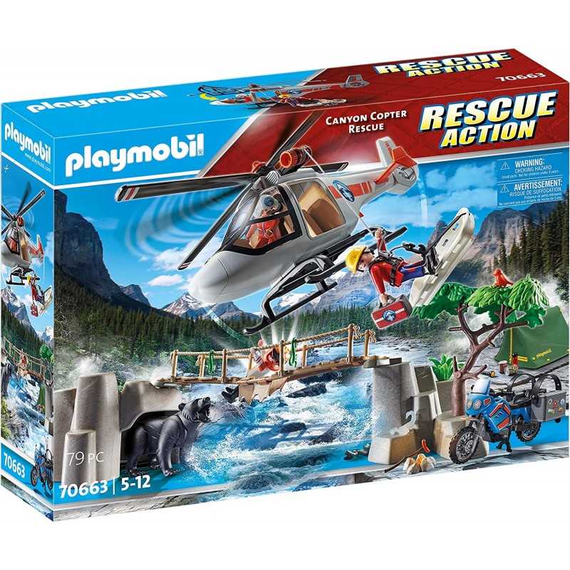 Playmobil Rescue Action 70663 Elicottero di Soccorso 5 Anni+