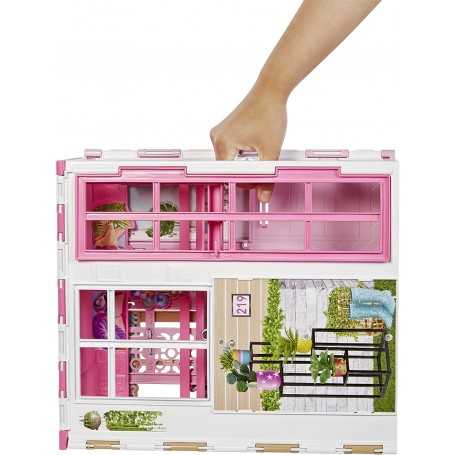 Barbie Casa Loft 2 Piani Casa Portatile con Bambola Barbie Arredamenti e  Accessori HCD48 Mattel 3