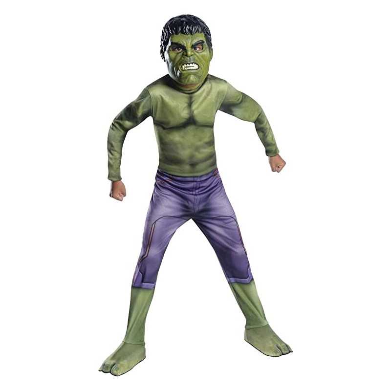 Costume Hulk Bambino 8 Anni con Maschera e Copri Scarpe Taglia L Originale  Avengers Marvel 640152 Rubie's