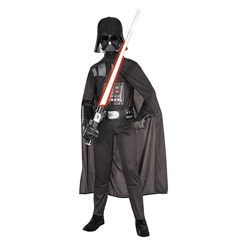 Costume Star Wars Darth Vader Bambino 8-10 Anni 144-152 cm con Maschera e  Mantello Taglia L Originale Disney 882009 Rubie's