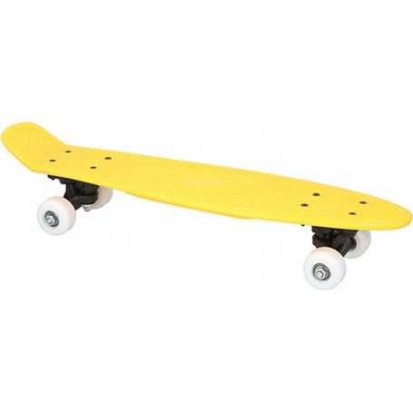 Skateboard Bambino 57 cm Portata fino a 50Kg Giallo o Arancio No Fear
