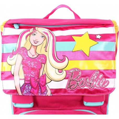 Zaino Scuola Barbie Seven Rosa 45 cm Estensibile Mattel