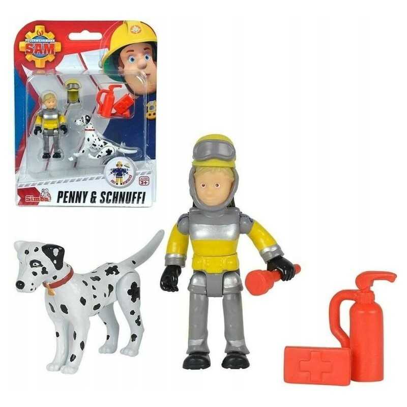 Sam il Pompiere Personaggi Penny e Schnuffi Cane Dalmata 109259746 Simba 3  Anni+